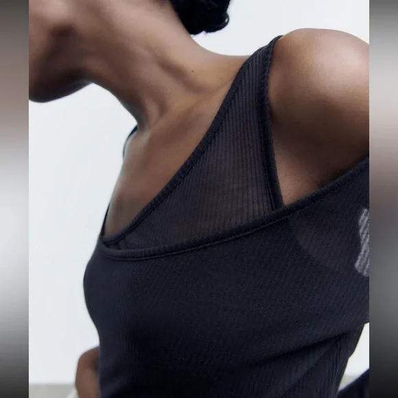 Zara Double Rib Top - Picture 4 of 6